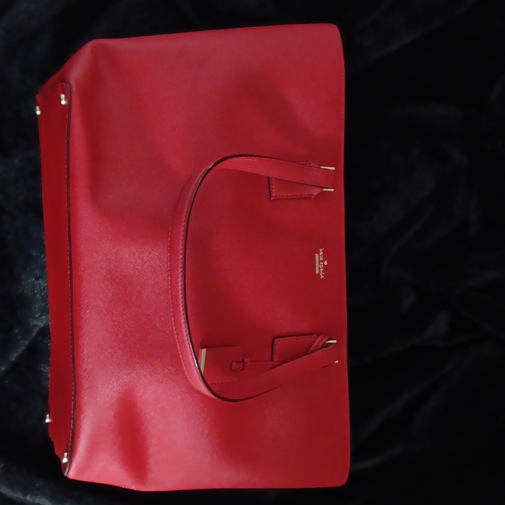 Red Kate Spade Large Tote Purse